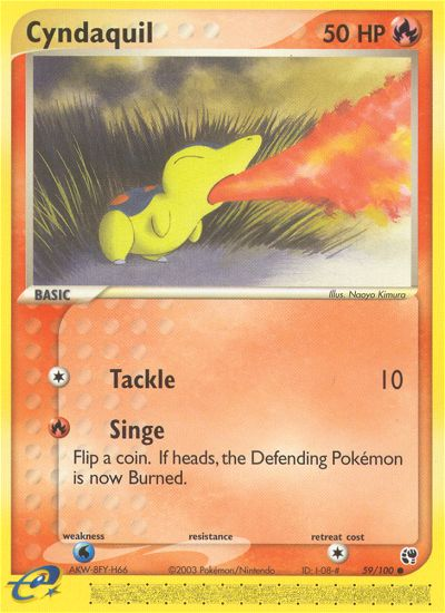 Cyndaquil (59/100) [EX: Sandstorm] | Clutch Gaming