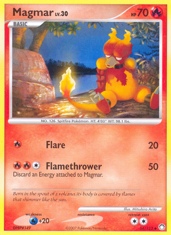 Magmar (54/123) [Diamond & Pearl: Mysterious Treasures] | Clutch Gaming