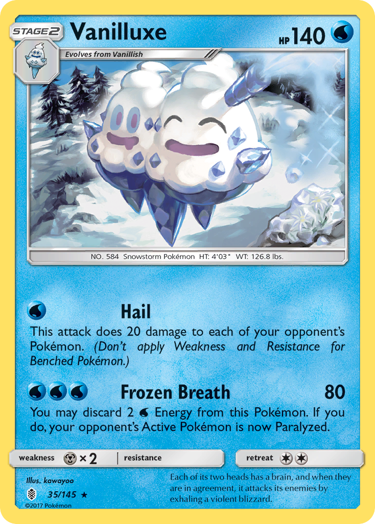 Vanilluxe (35/145) [Sun & Moon: Guardians Rising] | Clutch Gaming