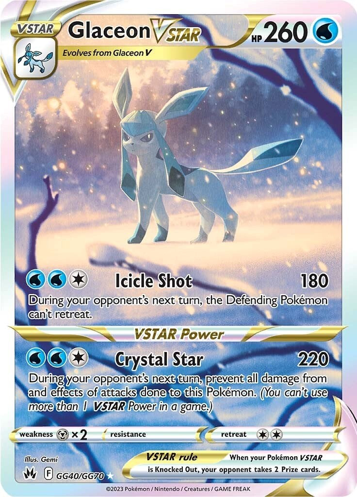 Glaceon VSTAR (GG40/GG70) [Sword & Shield: Crown Zenith] | Clutch Gaming