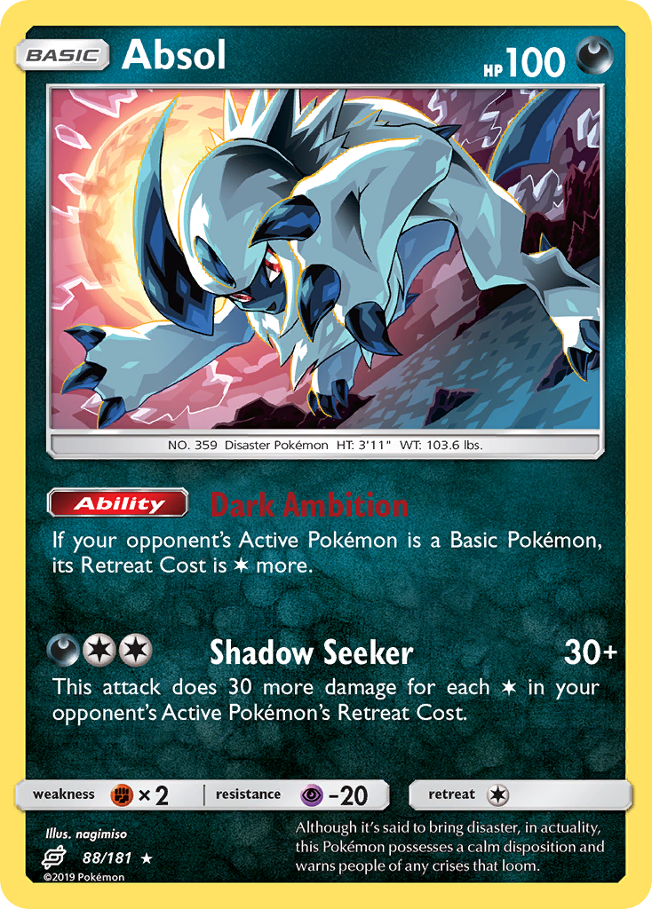 Absol (88/181) [Sun & Moon: Team Up] | Clutch Gaming