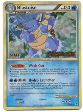 Blastoise (13/95) (Staff Prerelease Promo) [HeartGold & SoulSilver: Black Star Promos] | Clutch Gaming