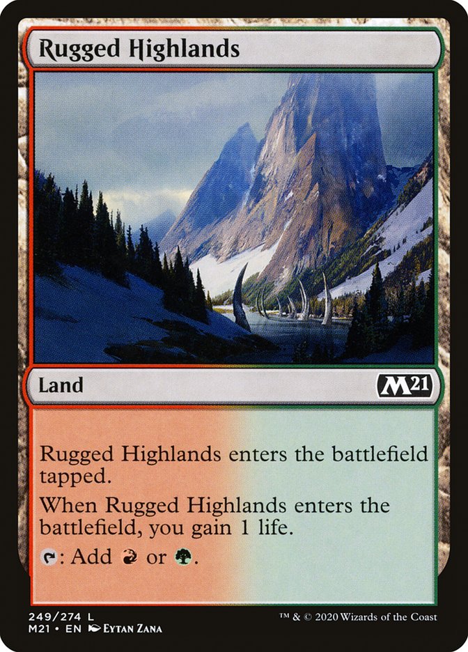 Rugged Highlands [Core Set 2021] | Clutch Gaming