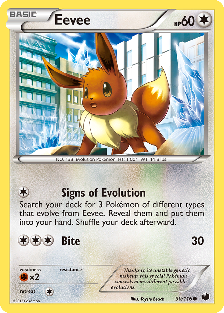 Eevee (90/116) [Black & White: Plasma Freeze] | Clutch Gaming