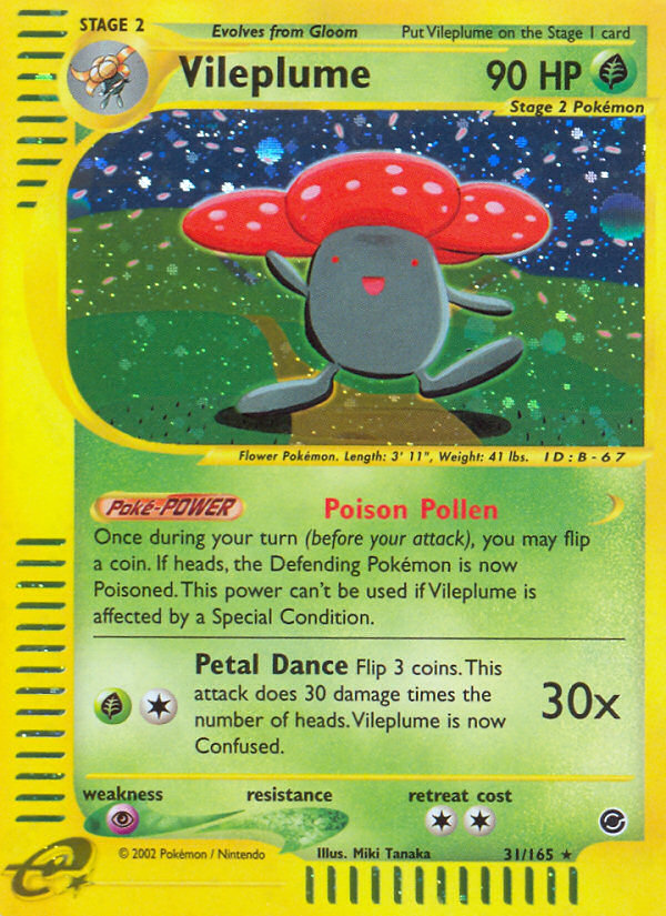 Vileplume (31/165) [Expedition: Base Set] | Clutch Gaming