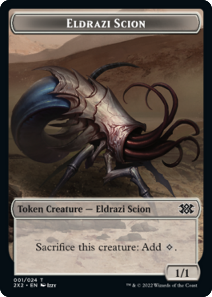 Saproling // Eldrazi Scion Double-Sided Token [Double Masters 2022 Tokens] | Clutch Gaming