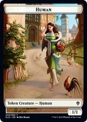 Human // Food (16) Double-Sided Token [Throne of Eldraine Tokens] | Clutch Gaming