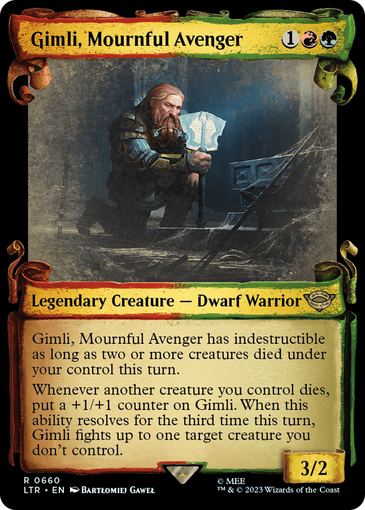 Gimli, Mournful Avenger [The Lord of the Rings: Tales of Middle-Earth Showcase Scrolls] | Clutch Gaming