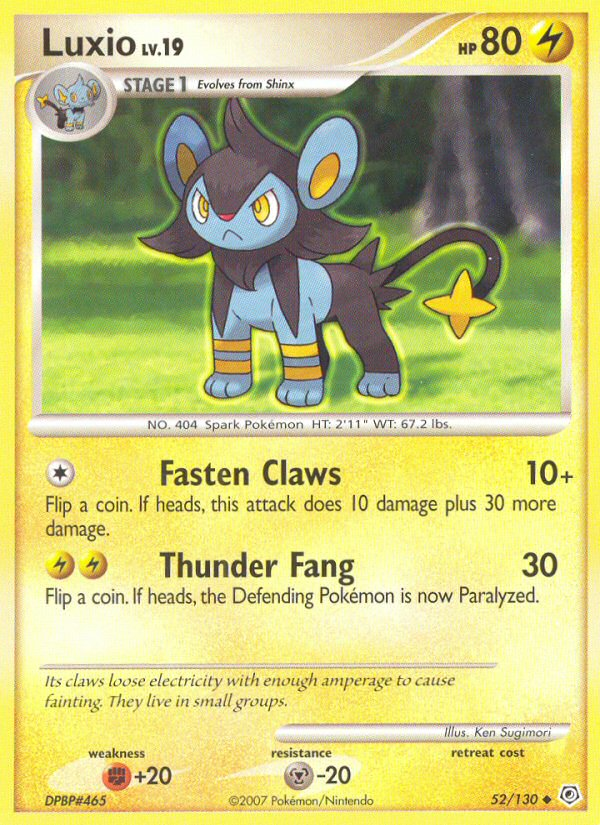 Luxio (52/130) [Diamond & Pearl: Base Set] | Clutch Gaming