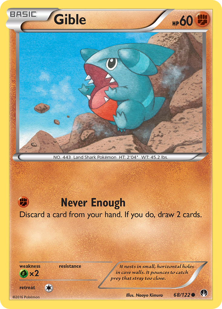 Gible (68/122) [XY: BREAKpoint] | Clutch Gaming