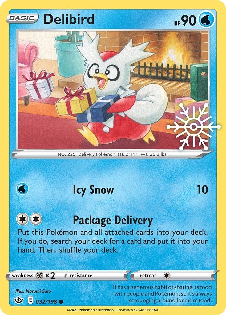 Delibird (032/198) (Holiday Calendar) [Sword & Shield: Chilling Reign] | Clutch Gaming