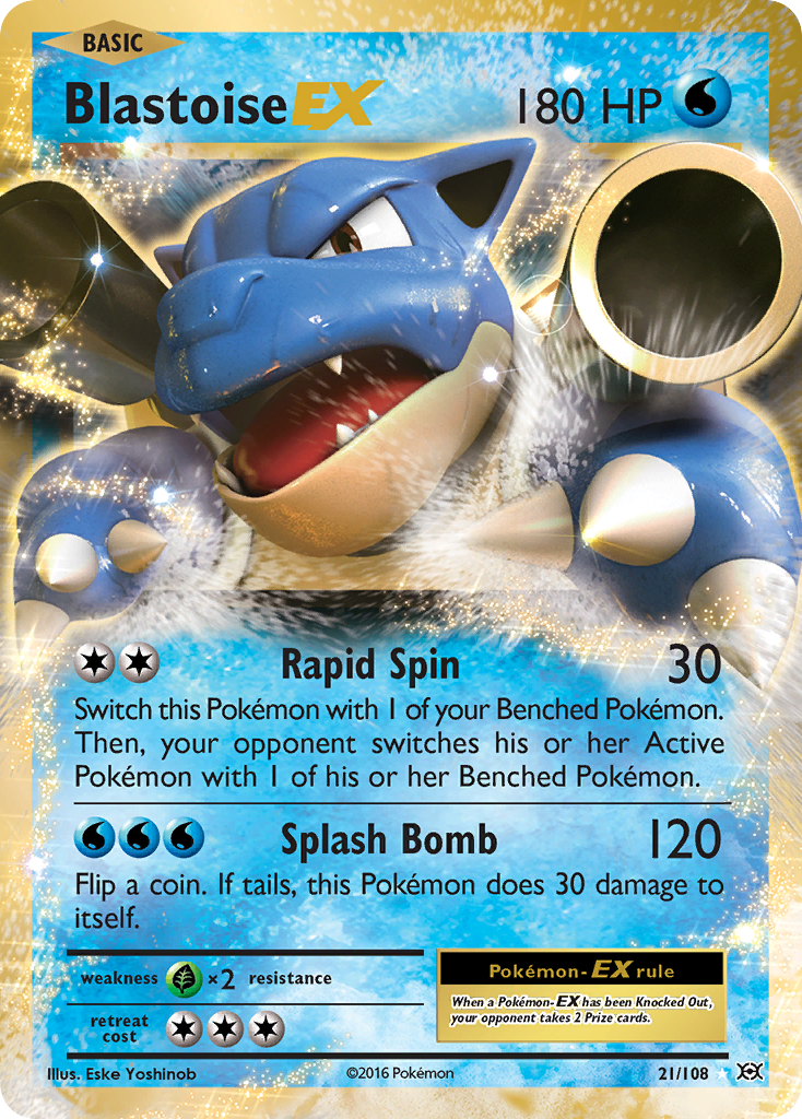 Blastoise EX (21/108) [XY: Evolutions] | Clutch Gaming