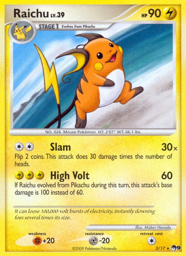 Raichu (3/17) [POP Series 9] | Clutch Gaming