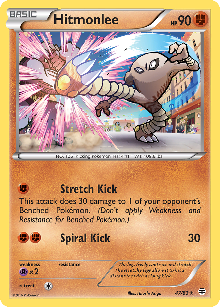 Hitmonlee (47/83) [XY: Generations] | Clutch Gaming