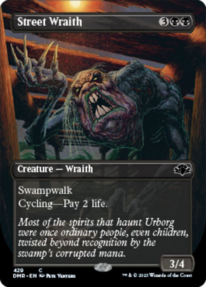 Street Wraith (Borderless Alternate Art) [Dominaria Remastered] | Clutch Gaming