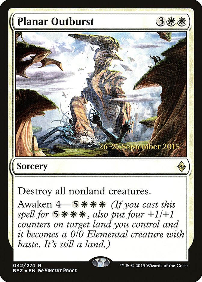 Planar Outburst [Battle for Zendikar Prerelease Promos] | Clutch Gaming