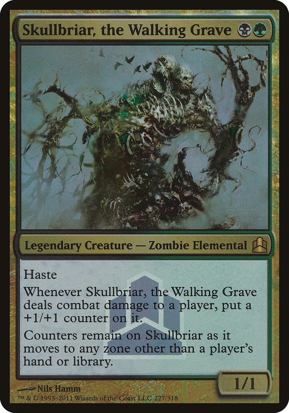 Skullbriar, the Walking Grave (Launch) (Oversized) [Commander 2011 Oversized] | Clutch Gaming