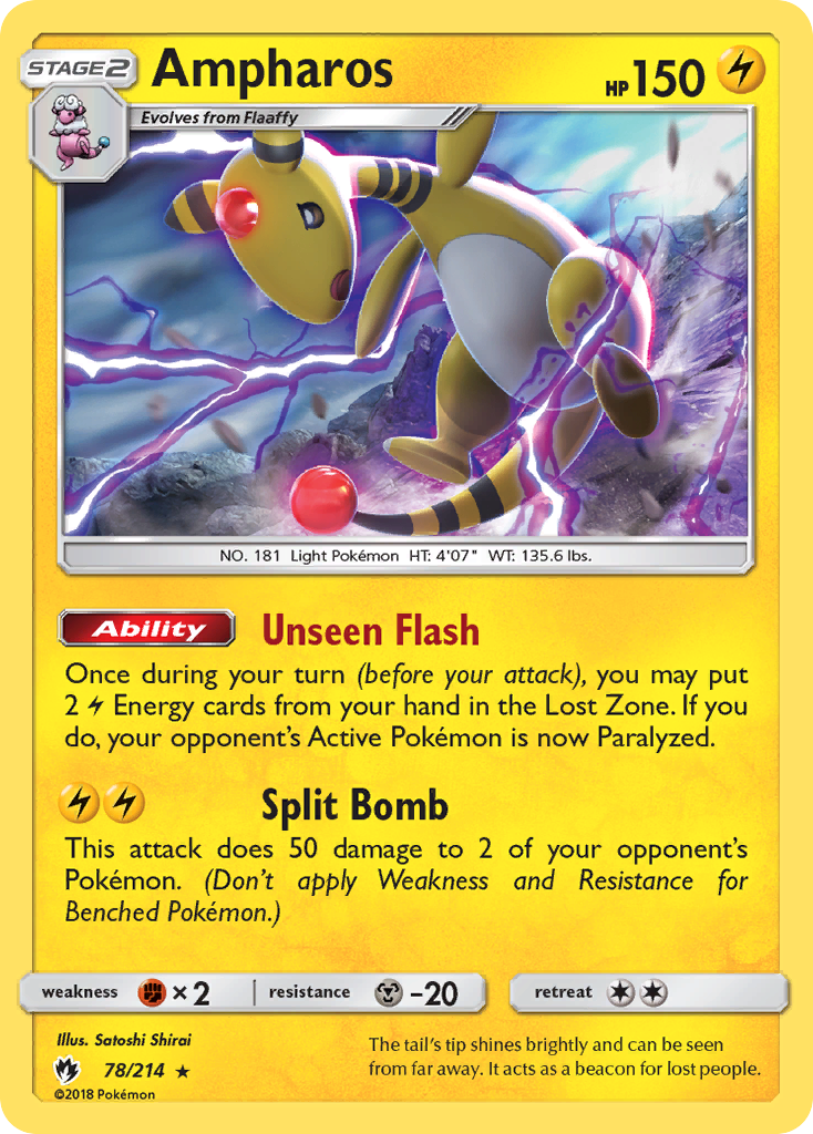 Ampharos (78/214) [Sun & Moon: Lost Thunder] | Clutch Gaming