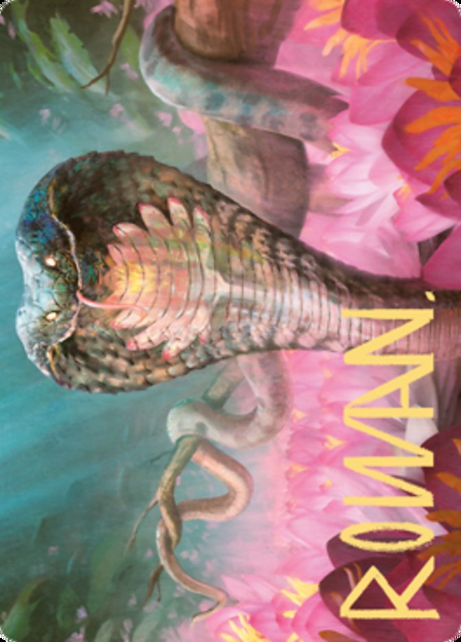 Lotus Cobra Art Card (Gold-Stamped Signature) [Zendikar Rising Art Series] | Clutch Gaming