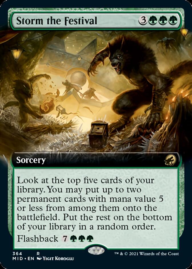 Storm the Festival (Extended Art) [Innistrad: Midnight Hunt] | Clutch Gaming