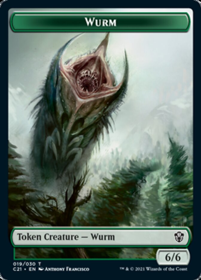 Wurm // Kraken Double-Sided Token [Commander 2021 Tokens] | Clutch Gaming