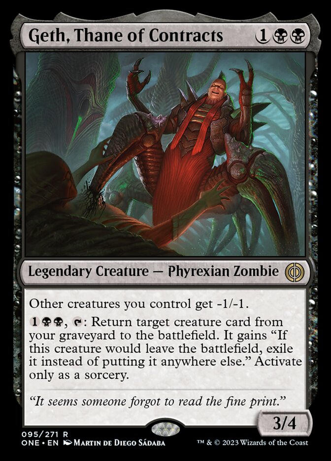 Geth, Thane of Contracts [Phyrexia: All Will Be One] | Clutch Gaming