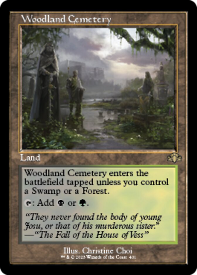 Woodland Cemetery (Retro) [Dominaria Remastered] | Clutch Gaming