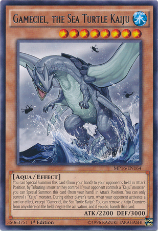 Gameciel, the Sea Turtle Kaiju [MP16-EN164] Rare | Clutch Gaming