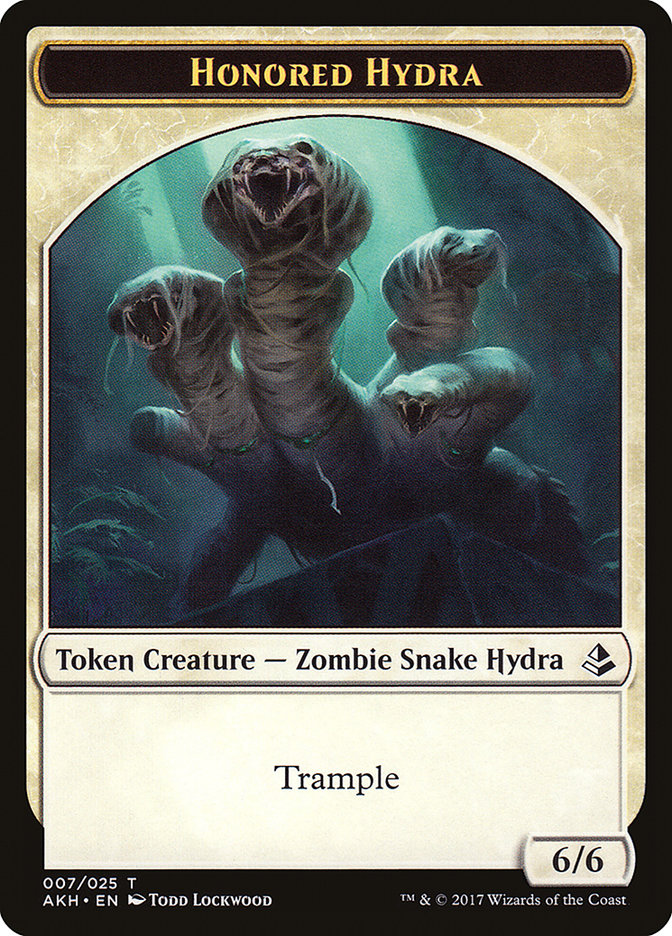 Honored Hydra // Warrior Double-Sided Token [Amonkhet Tokens] | Clutch Gaming