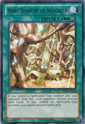 Secret Village of the Spellcasters (Blue) [DL14-EN013] Rare | Clutch Gaming