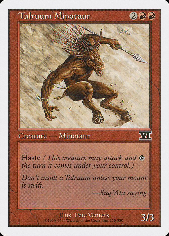 Talruum Minotaur [Classic Sixth Edition] | Clutch Gaming