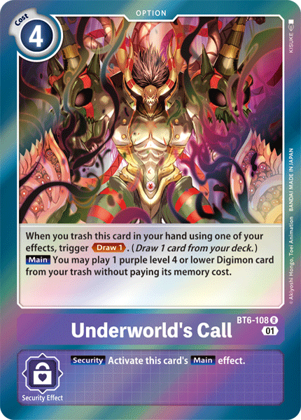 Underworld's Call [BT6-108] [Double Diamond] | Clutch Gaming