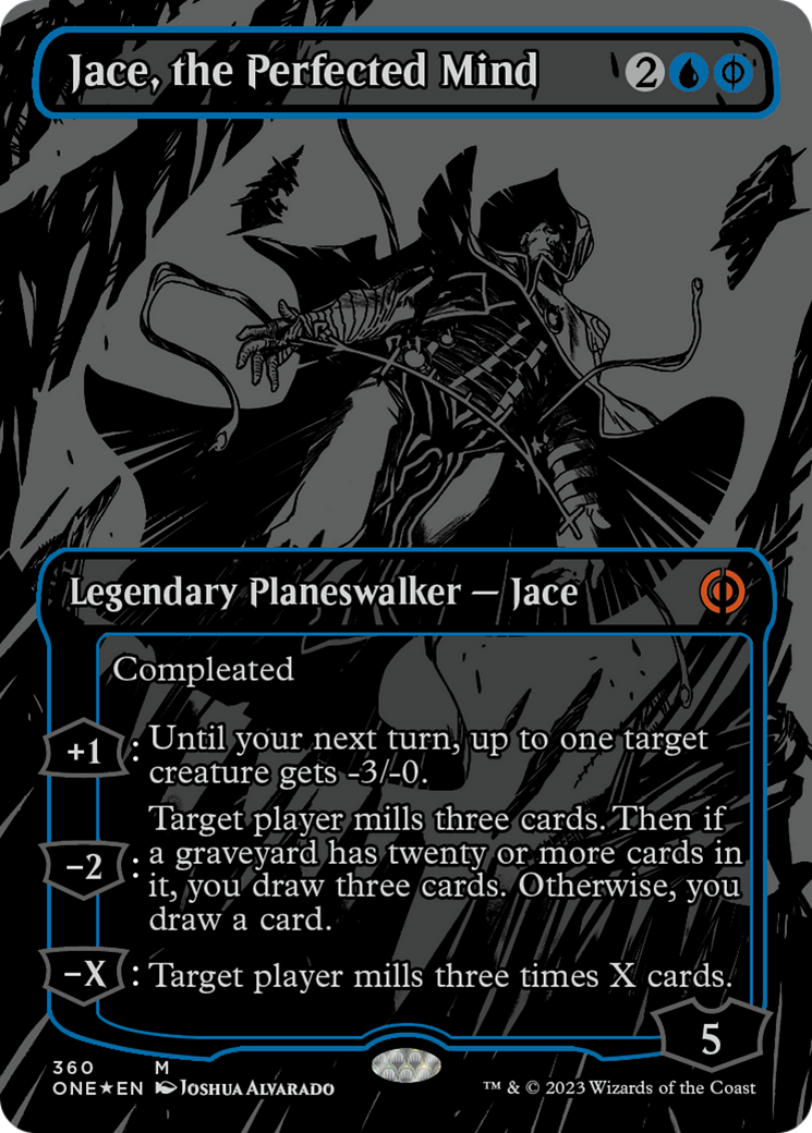 Jace, the Perfected Mind (Oil Slick Raised Foil) [Phyrexia: All Will Be One] | Clutch Gaming