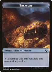 Saproling // Treasure Double-Sided Token [Commander 2020 Tokens] | Clutch Gaming