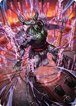 Hidetsugu, Devouring Chaos Art Card [Kamigawa: Neon Dynasty Art Series] | Clutch Gaming