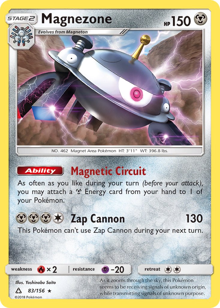 Magnezone (83/156) (Prerelease Kit Exclusive) (Theme Deck Exclusive) [Sun & Moon: Ultra Prism] | Clutch Gaming