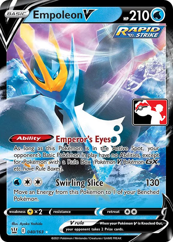 Empoleon V (040/163) [Prize Pack Series One] | Clutch Gaming