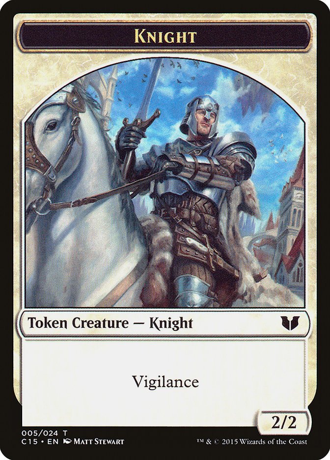 Angel // Knight (005) Double-Sided Token [Commander 2015 Tokens] | Clutch Gaming