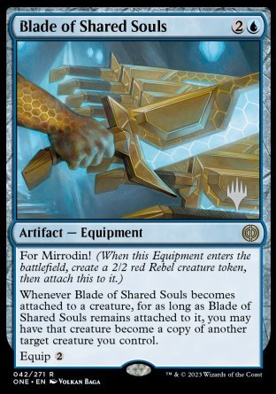 Blade of Shared Souls (Promo Pack) [Phyrexia: All Will Be One Promos] | Clutch Gaming