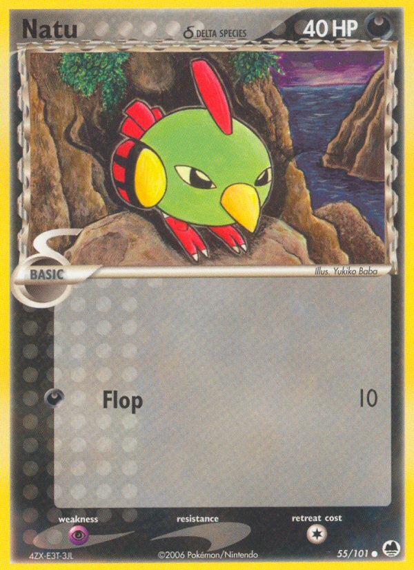 Natu (55/101) (Delta Species) [EX: Dragon Frontiers] | Clutch Gaming