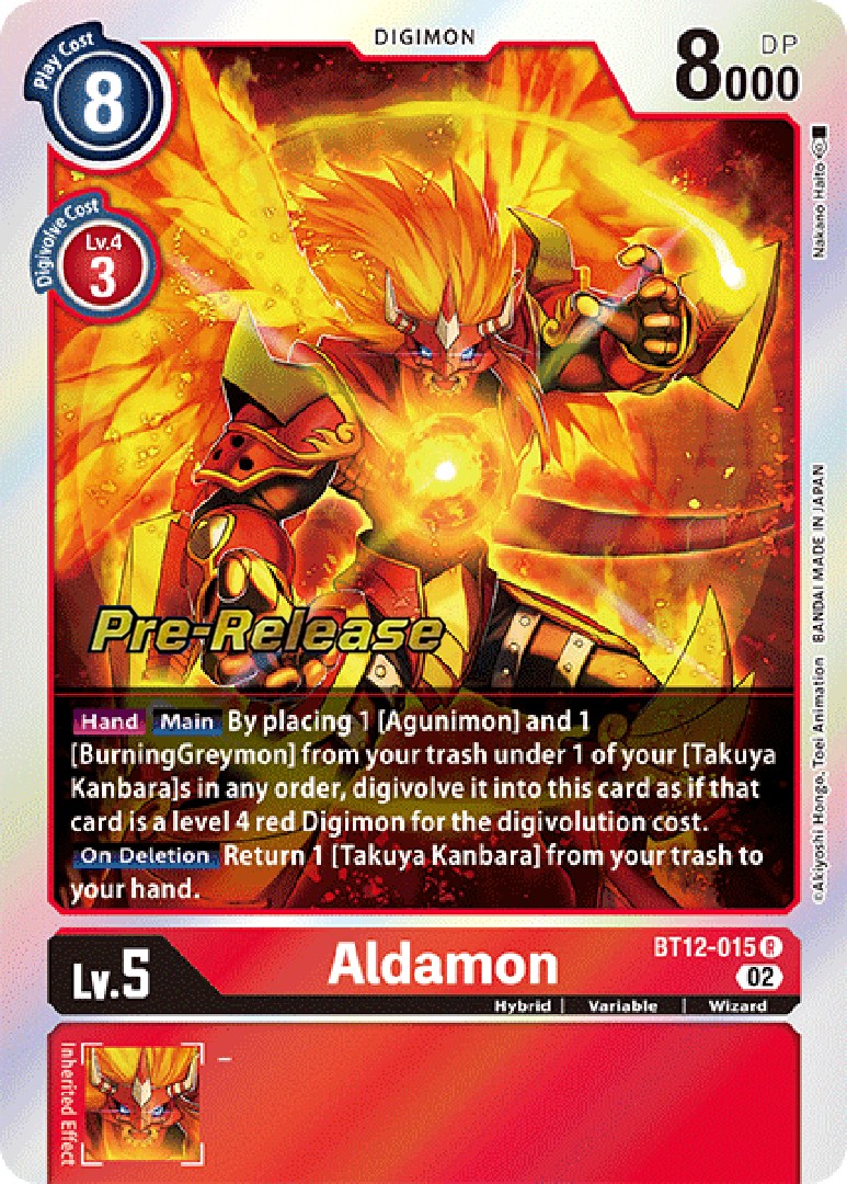 Aldamon [BT12-015] [Across Time Pre-Release Cards] | Clutch Gaming