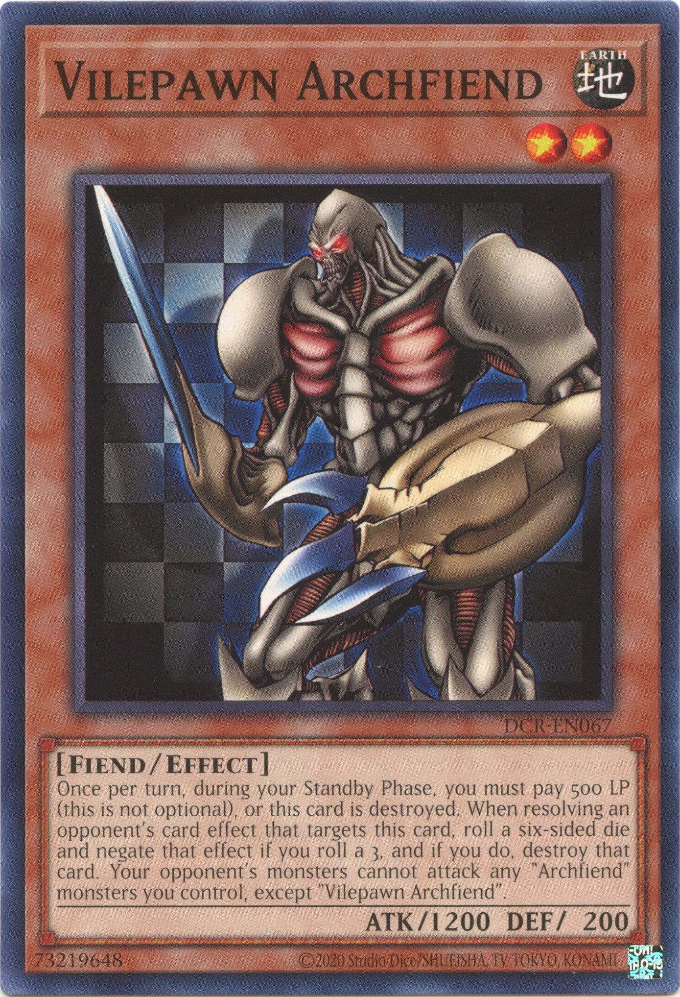 Vilepawn Archfiend (25th Anniversary) [DCR-EN067] Common | Clutch Gaming