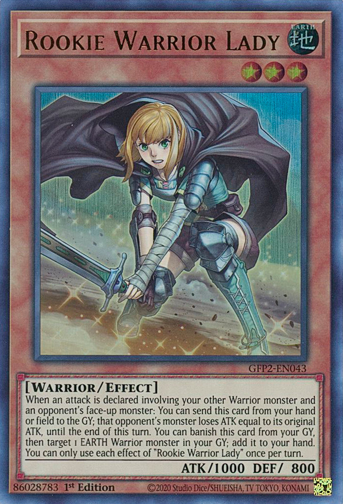 Rookie Warrior Lady [GFP2-EN043] Ultra Rare | Clutch Gaming