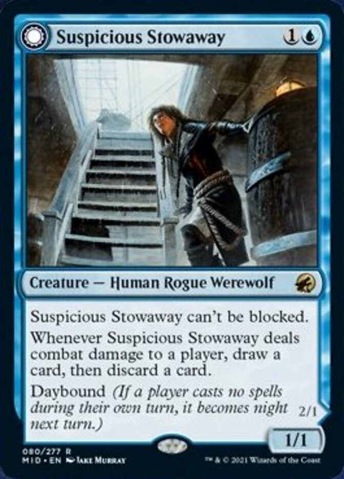 Suspicious Stowaway // Seafaring Werewolf [Innistrad: Midnight Hunt] | Clutch Gaming