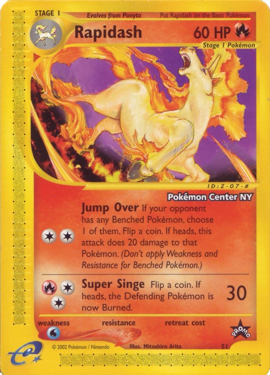 Rapidash (51) (Pokemon Center NY Promo) [Wizards of the Coast: Black Star Promos] | Clutch Gaming