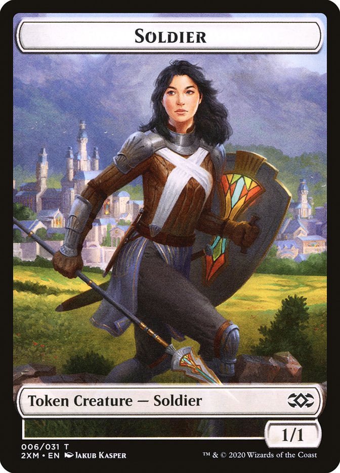 Copy // Soldier Double-Sided Token [Double Masters Tokens] | Clutch Gaming