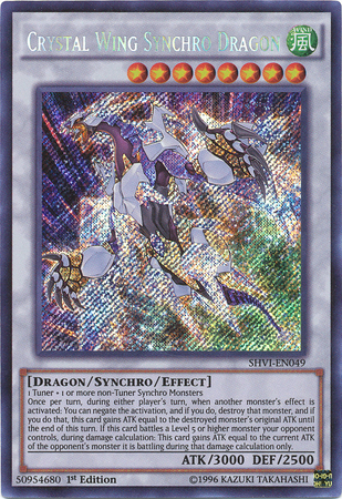 Crystal Wing Synchro Dragon [SHVI-EN049] Secret Rare | Clutch Gaming