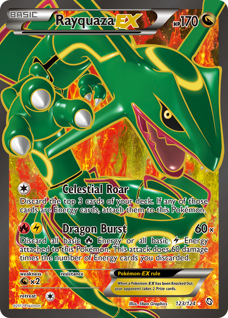 Rayquaza EX (123/124) [Black & White: Dragons Exalted] | Clutch Gaming