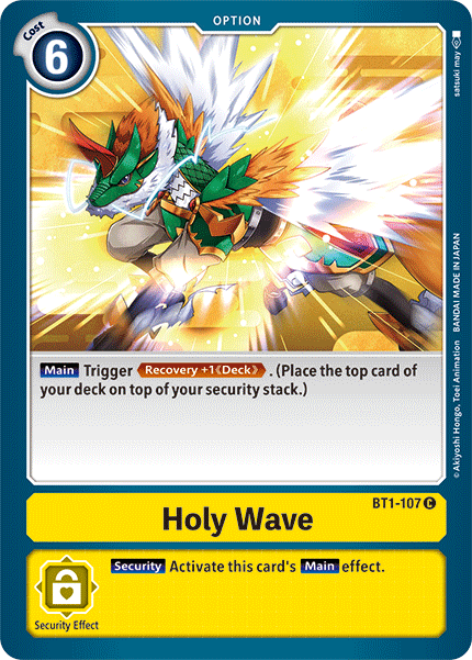 Holy Wave [BT1-107] [Release Special Booster Ver.1.5] | Clutch Gaming