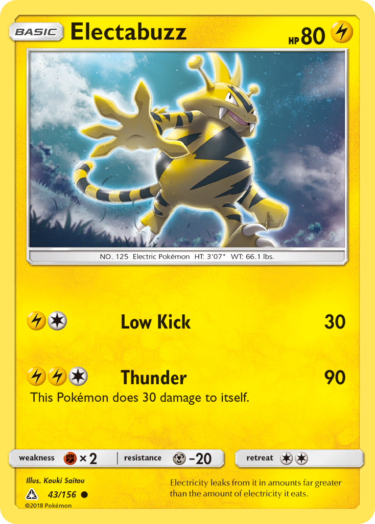 Electabuzz (43/156) [Sun & Moon: Ultra Prism] | Clutch Gaming